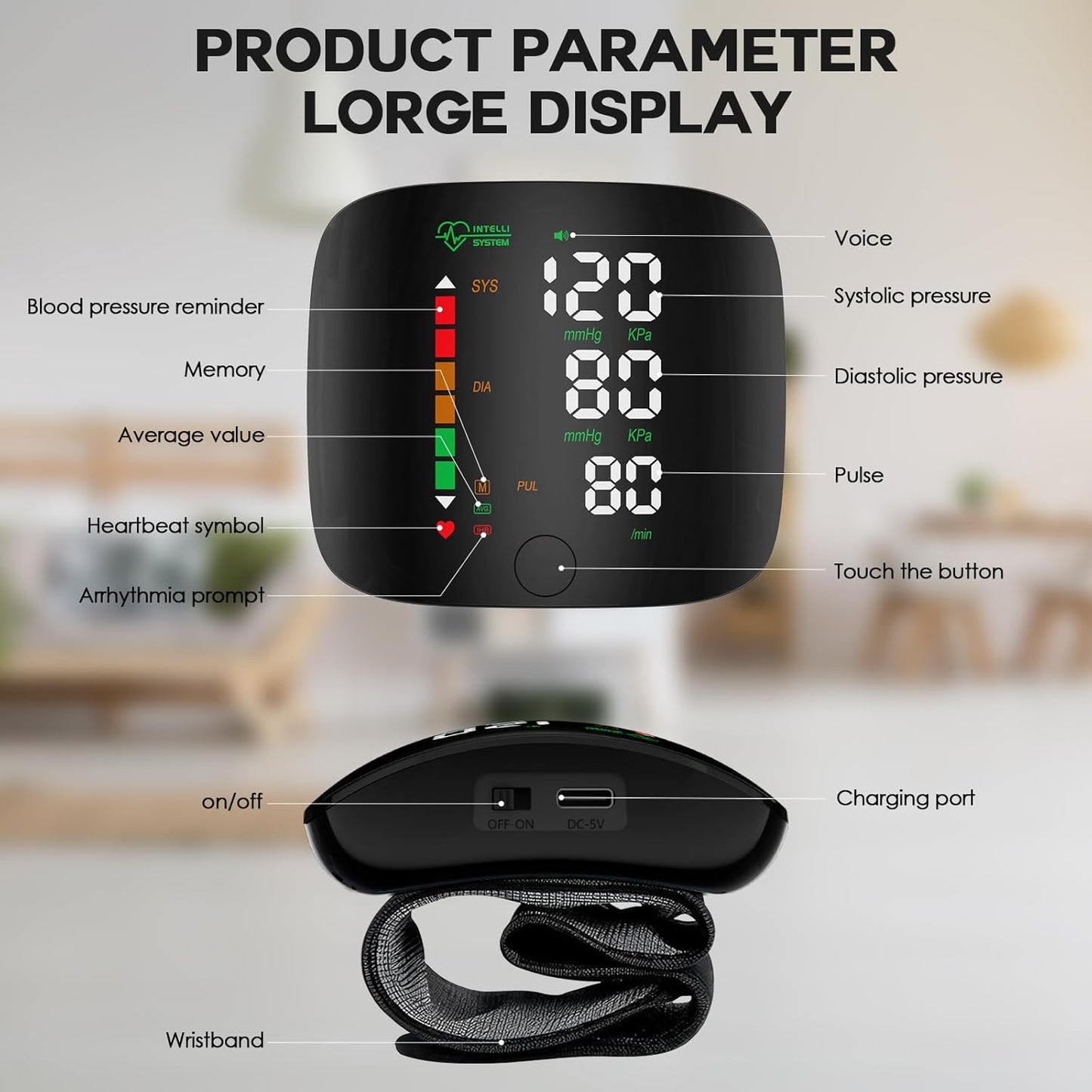 ThePulseTrack™ Smart Wrist Monitor